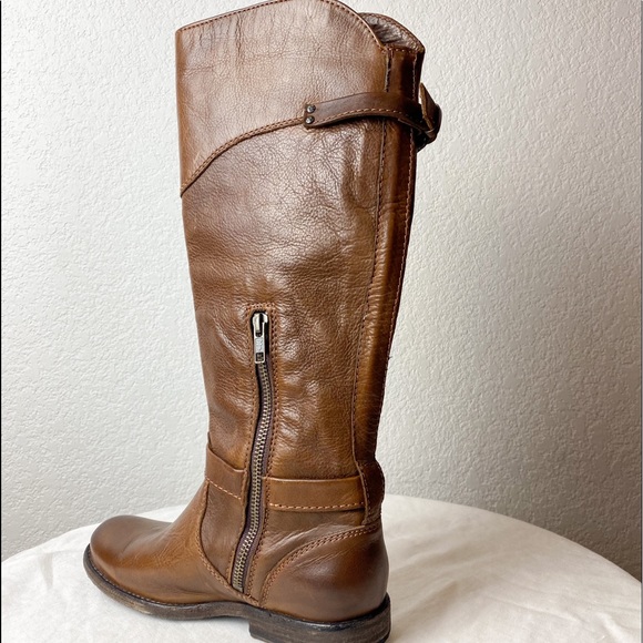 Frye Boots Phillip Riding Boots Leather Brown Size 6B 3476844 Classic - Picture 4 of 16